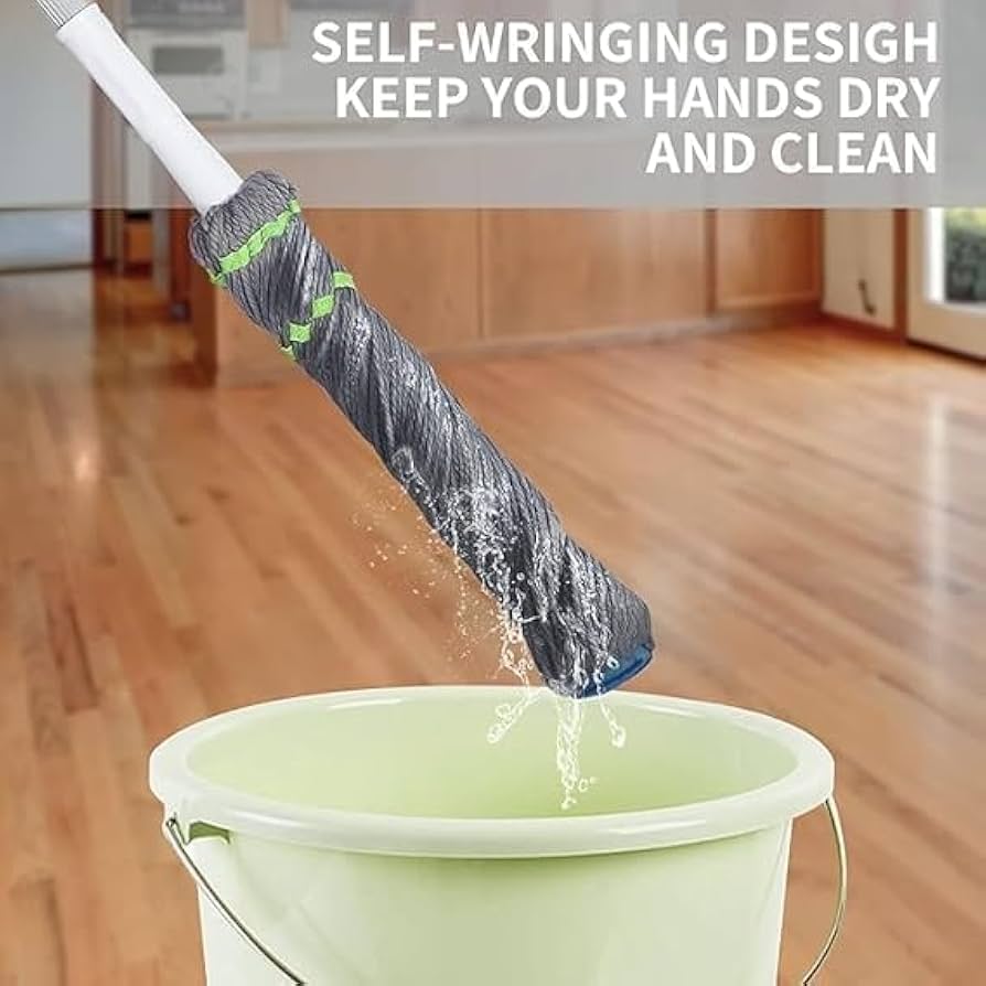 BambooTwist™ - 360° Self-Wringing Mop by Comfortrix