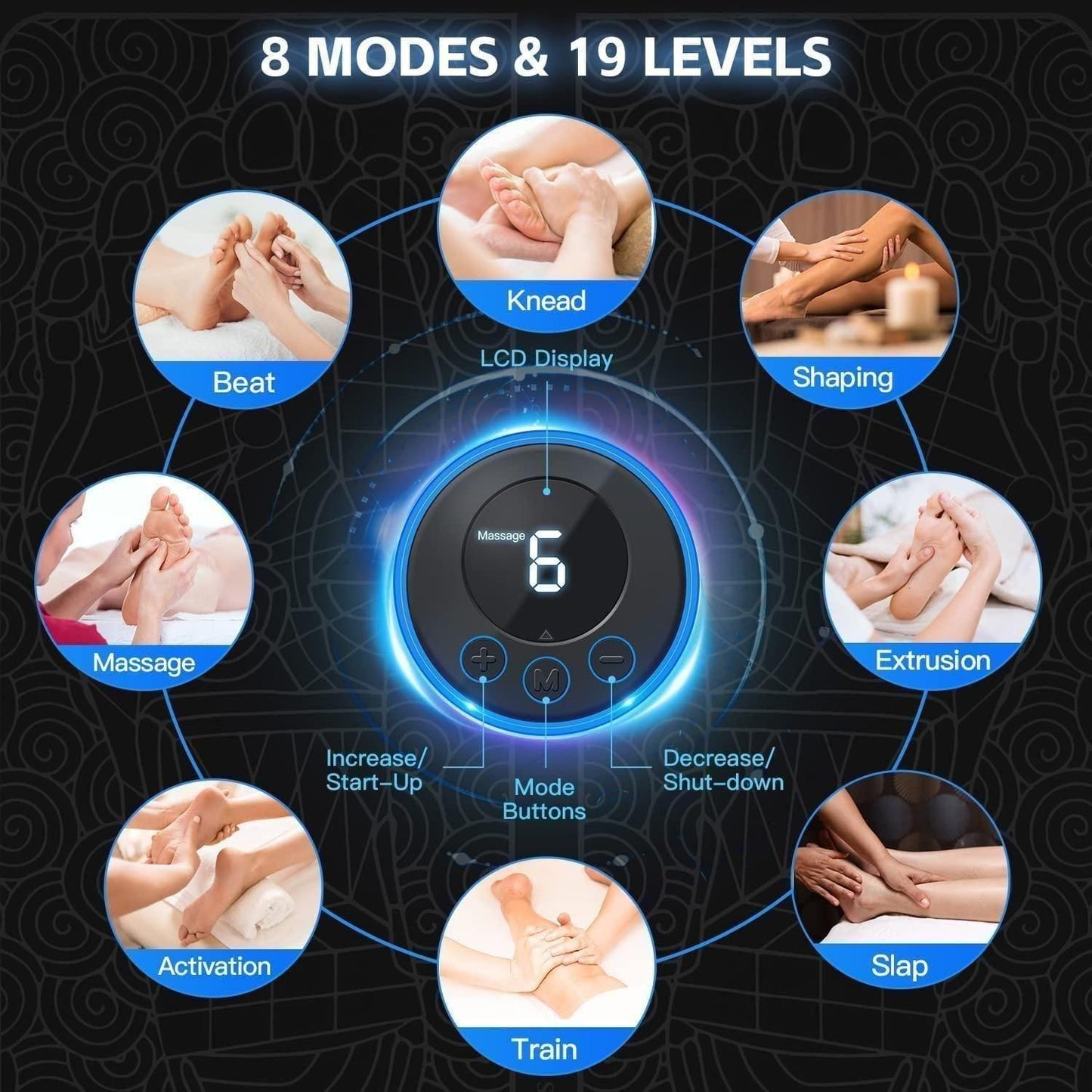 SoothePulse™ - EMS Vibrating Foot Massager Pad by Comfortrix