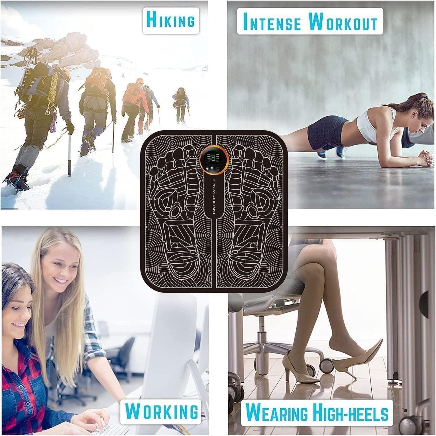 SoothePulse™ - EMS Vibrating Foot Massager Pad by Comfortrix