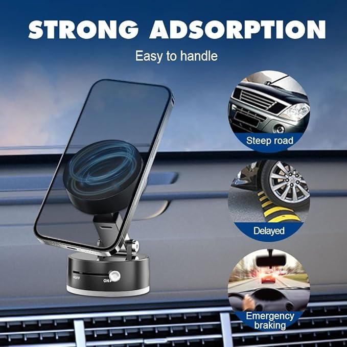 📱 MagnoGrip™ - 360° Vacuum Suction Phone Holder