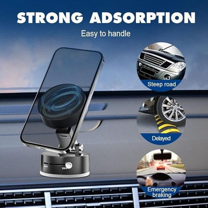 📱 MagnoGrip™ - 360° Vacuum Suction Phone Holder