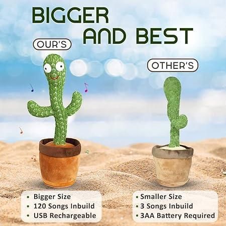 CrazyCactus™ - LED Dancing & Mimicry Cactus Toy by Comfortrix