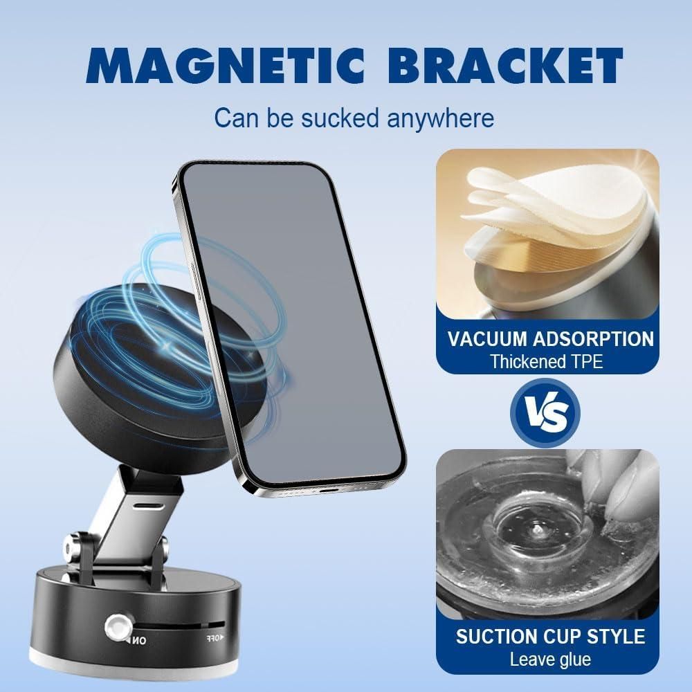 📱 MagnoGrip™ - 360° Vacuum Suction Phone Holder
