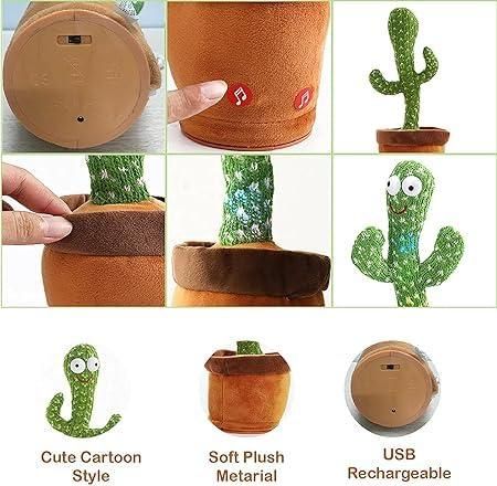 CrazyCactus™ - LED Dancing & Mimicry Cactus Toy by Comfortrix